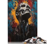 Rompecabezas de 500 piezas Agonía y Despertar, obra de arte expresionista contemporáneo, para adultos, juegos educativos para el hogar, juguetes de bricolaje (52 x 38 cm)