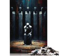 Rompecabezas de 500 piezas "El Monumento a la Primera Mentira - El que Bajó la Mirada" para adultos, juego educativo, juguete de desafío (52 x 38 cm)