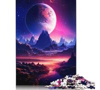 Rompecabezas de 520 piezas Para adultos, diseño de Luna Galáctica y Desierto, Ideal Para Armar, Para Mujeres y Niños (52 x 38 cm)