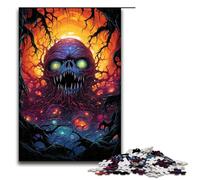 Rompecabezas para adultos araña psicodélica colorida 1000 piezas ideal como regalo para adolescentes de 14 años en adelante 1000 piezas (75 x 50 cm)