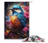 Rompecabezas para adultos colorido gorrión psicodélico 1000 piezas. Ideal como regalo para adolescentes de 14 años en adelante. 1000 piezas (38 x 26 cm).