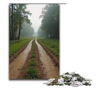 Rompecabezas para adultos de 1000 piezas camino rural de barro rompecabezas juegos educativos para el hogar juguetes de bricolaje gran regalo para juegos 1000 piezas (38 x 26 cm)