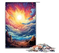 Rompecabezas para adultos de 1000 piezas colorido paraíso psicodélico rompecabezas de madera familiar juego educativo juguete de desafío 1000 piezas (75 x 50 cm)
