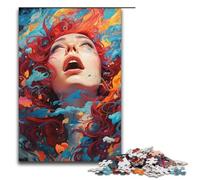 Rompecabezas para adultos de 1000 piezas coloridos rompecabezas psicodélicos de La Bella Durmiente ideal para decorar el hogar ideal como regalo para toda la familia 1000 piezas (38 x 26 cm)