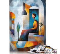 Rompecabezas para adultos: Visión cubista moderna de la era del vacío, juego educativo, juguete de desafío, 500 piezas (52 x 38 cm)