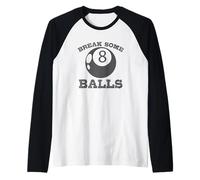 Rompere alcune palle Biliardo 8 Maglia con Maniche Raglan