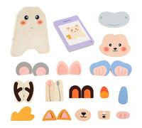 Rompere in legno per | Puzzle Blocco viso Animali in legno - Giocattoli educativi di apprendimento per,Giocattolo asilo Sala giochi