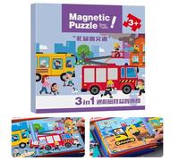 Rompere Tete Magnetico per - Puzzle Viaggio Giochi Educativi - Giocattolo Viaggio Auto Regalo Compleanno | Regalo Compleanno Scuola materna Strada