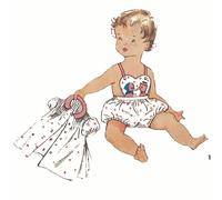 Rompers, Costume E Abito Per Bambino Con Motivo Anni 50 - Petto=21” (53.3cm)