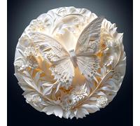 Rompicapi In Legno Adulto Codice 3D Effetti Visivi Forma Unica Rompicapi In Legno Adulto Sofisticato Regali Per Le Feste, Sfida Decorazione Domestica (Farfalla di carta 3D, L)