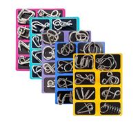 Rompicapi In Metallo | Giocattoli Rompicapi Educativi Per Sfide Mentali | Gioco di Sblocco e Intreccio | Per Bambini Adolescenti Adulti Casa Ufficio Viaggio Regali Per Feste Regali Per Calze