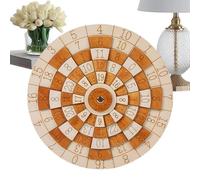 Rompicapi Matematici,Gioco in Legno di Matematica,Puzzle in Legno con Ruota Girevole per Rompicapi - Per Intrattenimento sulla Scrivania per Uomini e Donne