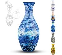 Rompicapo 3D a forma di vaso per adulti, 160 pezzi, puzzle da assemblare, puzzle 3D curvo con colonna d'acqua, perfetto per esporre fiori veri o artificiali e composizioni