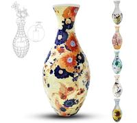 Rompicapo 3D per adulti a forma di vaso, 160 pezzi, puzzle da assemblare, puzzle 3D curvo con colonna d'acqua, perfetto per esporre fiori veri o artificiali e composizioni