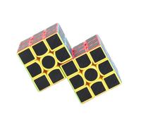 Rompicapo a due cubi 3x3x3, adesivi facili da girare, giochi per bambini e