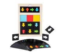 Rompicapo A | Giochi Di Riconoscimento Di Direzione E Dei Colori Per Bambini,Gioco Logico con Forme Giocattolo Educativo per Casa e Scuola Materna