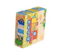 Rompicapo Cubi di Legno per Bambini | Giocattoli educativi per l'apprendimento precoce | Gioco Educativo Rompicapo - per bambini, camerette, soggiorno, compleanno, feste, asilo, attività prescolari