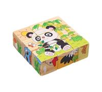 Rompicapo Cubi di Legno per Bambini,Giocattolo STEM - Gioco Educativo Rompicapo,Regalo Casa Scuola Cameretta Compleanno Festa Studio Ricreazione Asilo