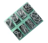 Rompicapo in Filo Metallico - Gioco di Anelli da Sbloccare e Sbloccare | Gioco di Anelli da Slegare,per Bambini, Feste a Casa, Compleanni, Scuola, Viaggi, Adolescenti