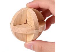 Rompicapo in Legno a Sfera Palla Rompicapo in Legno Educativa