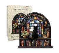 Rompicapo In Legno Per Adulti | Rompicapo Gatto Impegnativo | Rompicapoo Di Legno Difficile - Per Amanti Dei Gattini Amico Di Famiglia Decorazione Per La Casa Regalo Per Il Compleanno