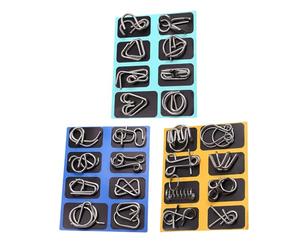 Rompicapo In Metallo | Giocattoli Educativi E Didattici,Gioco Puzzle Anello Cinese Antistress Per Bambini,Gioco Adolescenti Famiglia Ragazze Casa Scuola Viaggio Festa