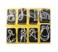 Rompicapo in Metallo per Bambini,Gioco di Rompicapo ad Anelli di Ferro da Sbloccare - Giochi di Educativi - per Bambini, Feste a Casa, Compleanni, Scuola, Viaggi, Adolescenti