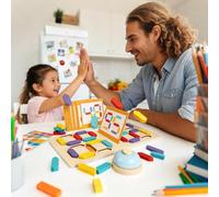 Rompicapo Numerico,Puzzle Numerico con Tasselli a - Puzzle in Legno,per Aula, Scrivania, Attività per l'Asilo, come Regalo per la Calza Natalizia e per il Natale