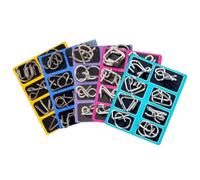 Rompicapo Set Puzzle In Filo Metallico, Sblocca Interblocco Gioco Di Pensiero Educativo Per Bambini Adolescenti E Adulti, Di Giocattolo Risoluzione Di Problemi Concentrazione, Adatto Home