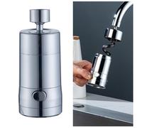 Rompigetto Rubinetto Cucina, Aeratore Magnetico per Rubinetti 2 Modalità, Prolunga Durevole a Prova di Spruzzi, Rompigetto Rubinetto avec Adaptateur per Lavello da Bagno, Lavello da Cucina