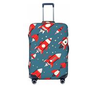 RoMuka Albero di Natale & Bell Bagagli Boot Cover Elastico 45,7 cm - 81,3 cm, Razzi cartoni animati, L