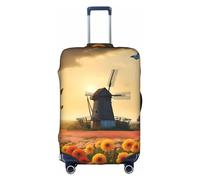 RoMuKa Bella Escort da viaggio con mare di fiori, protezione squisita, copertura altamente elastica, perfetta per valigie da 45-81 cm, rendendo il viaggio più confortevole, bianco, Medium