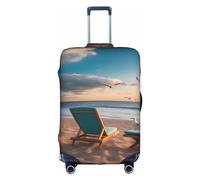 RoMuKa Bella Escort in riva al mare, protezione squisita, copertura altamente elastica, perfetta per valigie da 45,7 a 81,7 cm, rendendo il viaggio più confortevole, bianco, Large