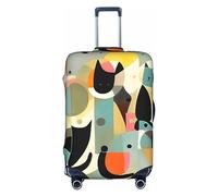 RoMuKa Escort da viaggio per gatti in arte moderna della metà del secolo, protezione squisita, copertura altamente elastica, perfetta per valigie da 45-81 cm, rendendo il viaggio più confortevole,