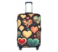 RoMuKa Heart Crush Flower Journey Escort, protezione squisita, copertura altamente elastica per valigie, perfetta per valigie da 45-81 cm, rendendo il viaggio più confortevole, bianco, X-Large