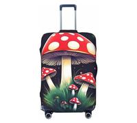 RoMuka Magic Mushrooms - Copertura protettiva elastica per vano bagagli, adatta per bagagli di 45-81 cm, funghi magici, XL, Funghi Magici, XL