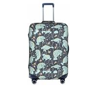 RoMuKa Manatee Animals Journey Escort, protezione squisita, copertura altamente elastica per valigie, perfetta per valigie da 45-81 cm, rendendo il viaggio più confortevole, bianco, X-Large