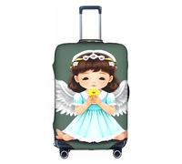 RoMuKa Simpatico piccolo angelo viaggio Escort, protezione squisita, copertura altamente elastica, perfetta per valigie da 45-81 cm, rendendo il viaggio più confortevole, bianco, Medium