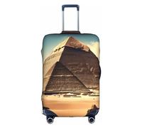 RoMuKa Sognando le piramidi di Khufu Journey Escort, protezione squisita, copertura altamente elastica, perfetta per valigie da 45-81 cm, rendendo il viaggio più confortevole, bianco, Large