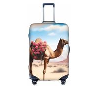 RoMuKa Una bella scorta da viaggio in cammello, protezione squisita, copertura altamente elastica per valigie, perfetta per valigie da 45-81 cm, rendendo il viaggio più confortevole, bianco, Small