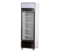 ROMUX® Frigo Verticale per Bibite 330 Litri 1 Porta Ventilato a Tiraggio Forzato | Armadio Frigoriferi Professional con porte a vetro per bevande