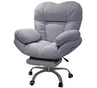 Romyqpipy Sedia Da Scrivania Reclinabile Grande E Alta, Poltrona Ergonomica Regolabile In Altezza con Schienale, Poggiapiedi, Poltrona Relax Girevole Regolabile In Altezza per Camera Da Lett