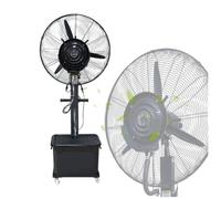 Romyqpipy Ventilatore Industriale Lunga Distanza con Serbatoio Da 42l E Ruote, Ventilatore Nebulizzatore Commerciale A 3 Velocità, Altezza Regolabile per Terrazze, Negozi E Garage