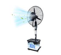 Romyqpipy Ventilatore Nebulizzatore da Esterno per Raffreddamento con Serbatoio d'Acqua da 42L, Ventilatore Nebulizzatore su Piedistallo, 3 Velocità, per Uso Industriale, Commerciale e Residenziale