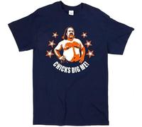 Ron Jeremy Chicks Dig Me! T-Shirt - Pornstar Inspired Retro Adult Film New Men's