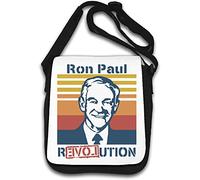Ron Paul Revolution Libertarian - Borsa a tracolla, colore: Bianco