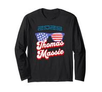 Ron Paul Thomas Massie Election 2028 President Sunglasses Maglia a Manica