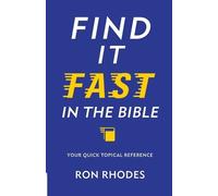 Ron Rhodes Find It Fast in the Bible (Tascabile)