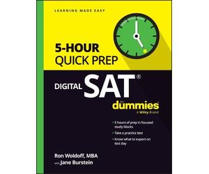 Ron Woldoff Digital SAT 5-Hour Quick Prep For Dummies (Tascabile)
