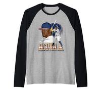 Ronald Acuna Jr. | Giocatori di baseball MLB di Atlanta | MLBRAc302N Maglia con Maniche Raglan
